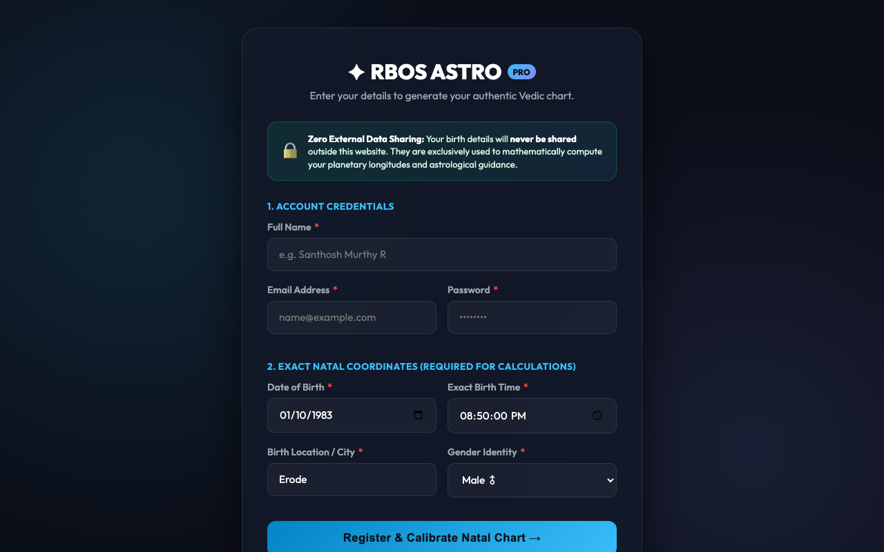 Register Account